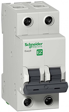 Автоматический выключатель Schneider Electric Easy9 2P 16A 4,5кА характеристика C