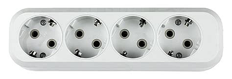 Колодка 4N-SMART четырехместная с з/к 10А 5140 IN HOME