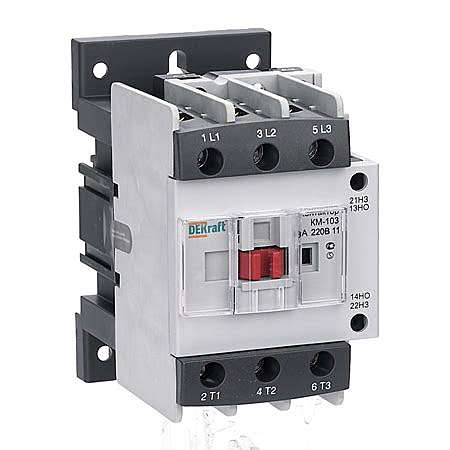 Контактор 25А 220В АС3 1НО+1НЗ КМ-103 DEKraft