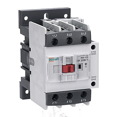 Контактор 25А 220В АС3 1НО+1НЗ КМ-103 DEKraft