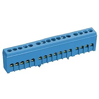 Шина N ноль корпусный изолятор на DIN-рейку ШНИ-6х9-16-К YNN10-69-16KD-K07 IEK