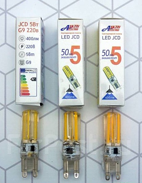 Лампа светодиодная LED-JCD G9 5Вт 220-240В 4000К 450Лм AKTIV ELECTRO