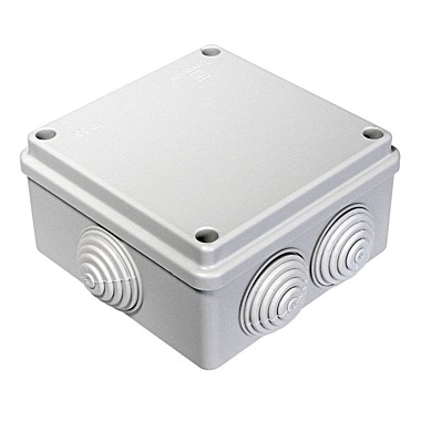 Коробка расп. 100х100х55 о/у, 8вх. IP54  ТДМ (ЛК)