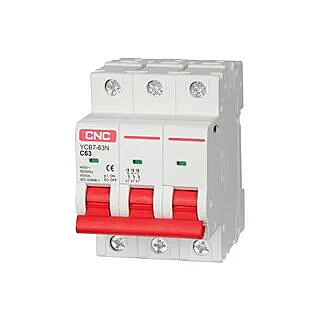 Автоматический выключатель YCB7-63N 3P, 10 A, 6kA, C (CNC Electric)