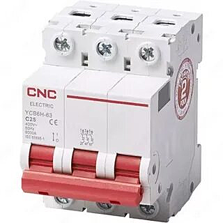 Автоматический выключатель YCB7-63N 3P, 16 A, 6kA, C (CNC Electric)