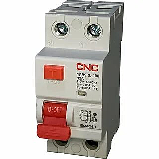 УЗО YCB6RL-63 1P+N 63 А 100mA, Type AC (CNC Electric)