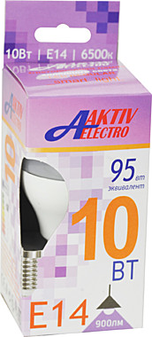 Лампа светодиодная LED-G45-Regular 8Вт 175-265В Е27 6500К ШАР AKTIV ELECTRO