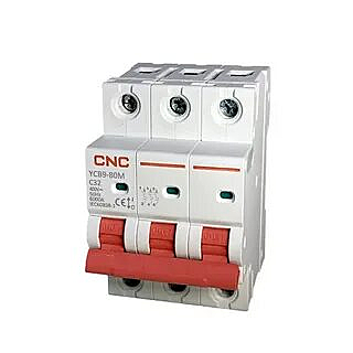 Автоматический выключатель YCB9-80M 3P, 63 A, 6kA, C (CNC Electric)
