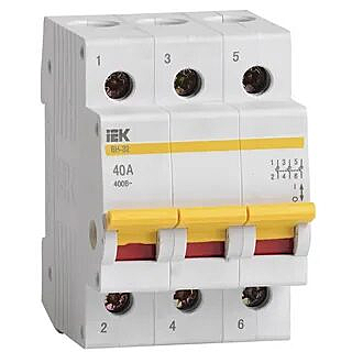 Выключатель нагрузки ВН-32 3Р 40А IEK
