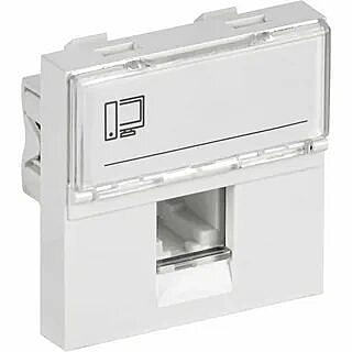 Розетка компьютерная RJ45 UTP категория 5e 2 модуля CKK-40D-RI2-K01 IEK
