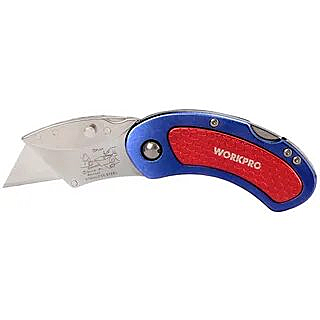Нож складной алюминиевый быстросменный WP211005 //WORKPRO(P)