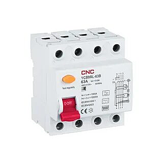 УЗО YCB6RL-63 3P+N 63 А 100mA, Type AC (CNC Electric)