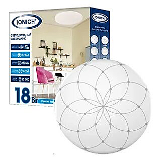 1697 Светильник LED Ионыч 2219 Альтаир 18Вт 1260Лм 230В 6500К 260мм IP20